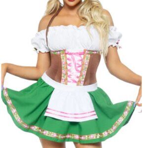 Leg Avenue Womens Costume - "Gretchen Beer Girl" - Oktoberfest - XL - EUC